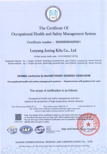 Health & Safety Management Certification
