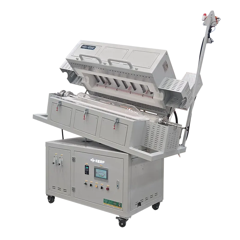 1200°C Tilting Rotary Tube Electric Furnace