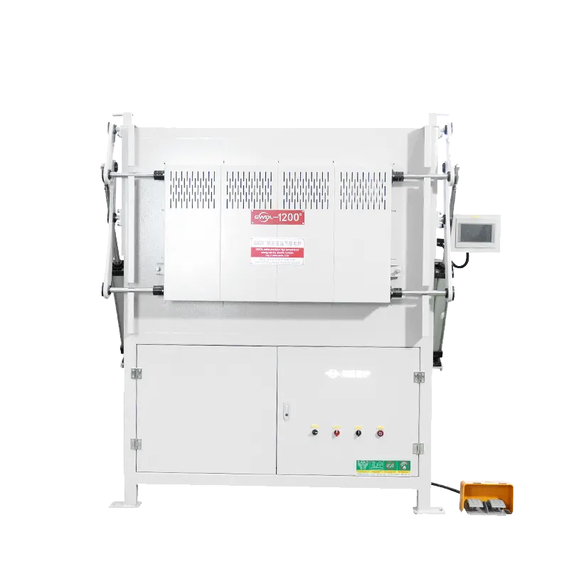 1200°C Dual-Control Top-Lift Muffle Furnace | GWDL-XLS Foot Pedal + Touchscreen
