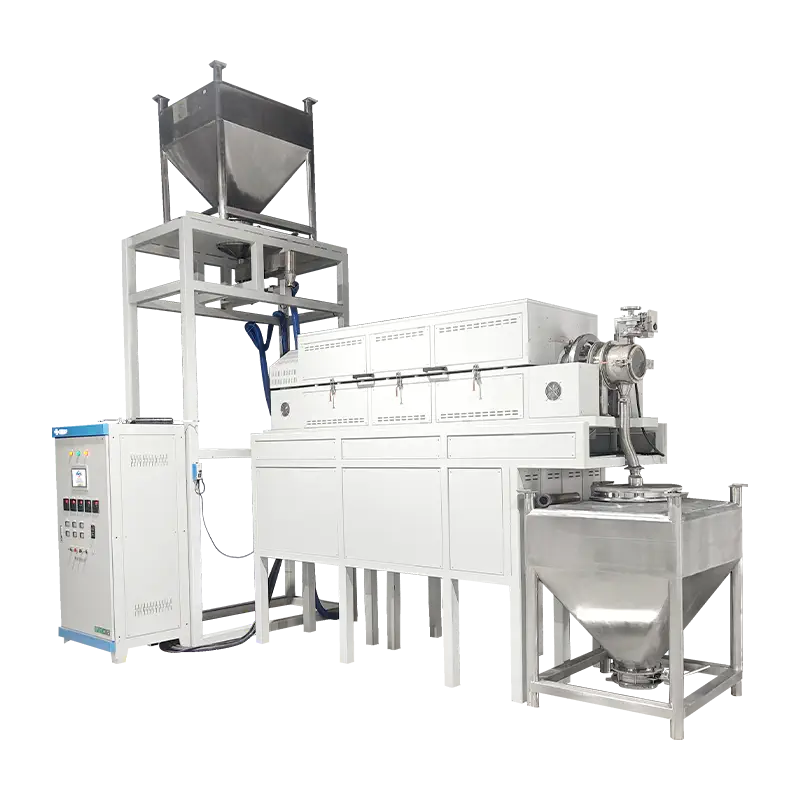 1400℃ Continuous Vacuum Atmosphere Rotary Furnace | Industrial High-Temperature Tube Kiln