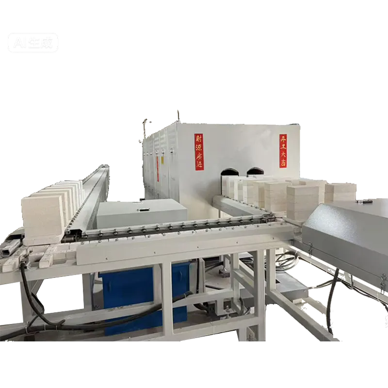 1700°C Dual-Hole Opposed Pusher Kiln with Internal Circulation System