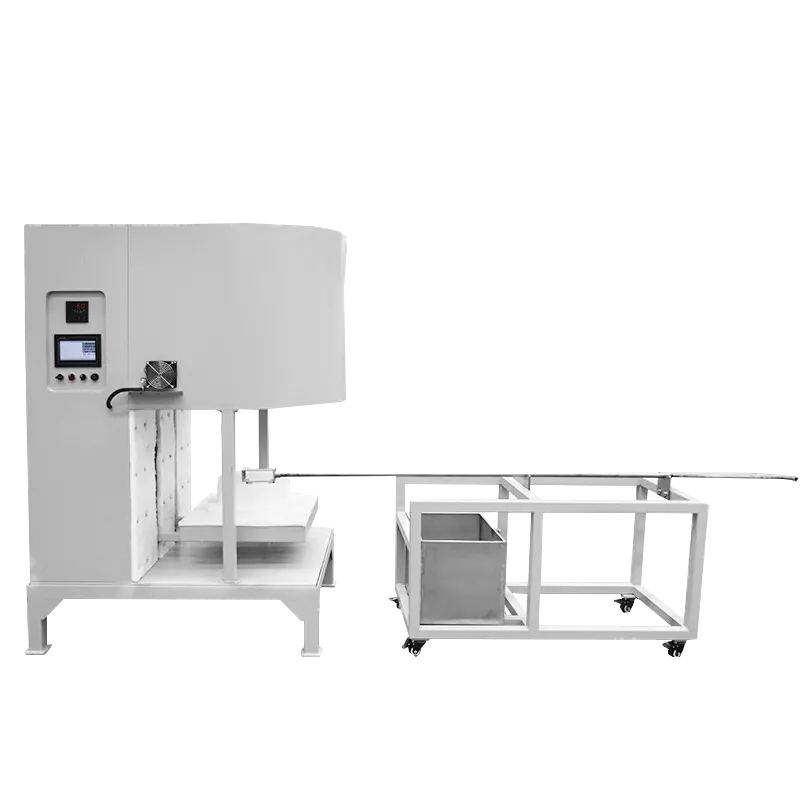 1700°C Compact Lift-Hearth Electric Furnace with Control Console