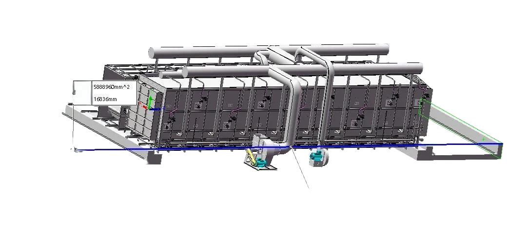 Horno lanzadera de 37m³ alimentado por gas | Horno de cocción de polvo de alúmina de alta eficiencia energética