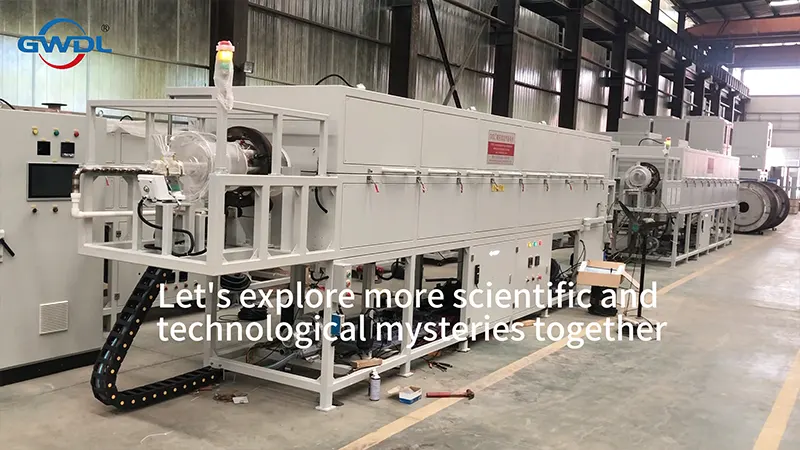 Многоступенчатая вращающаяся печь для прокаливания материалов высокой чистоты