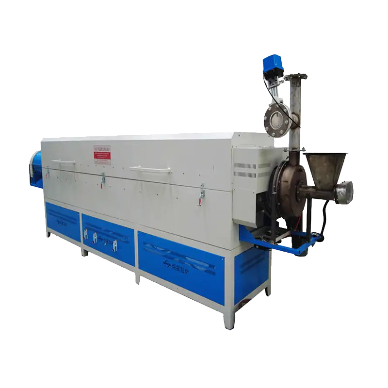Continuous Multi-Zone Rotary Furnace for 5N Purity Materials | 1050℃ Quartz Tube with Dust Collection