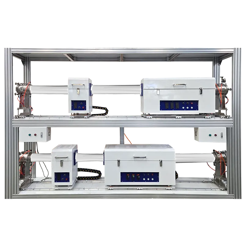 Double-Layer CVD Sliding Horizontal Tube Electric Furnace System