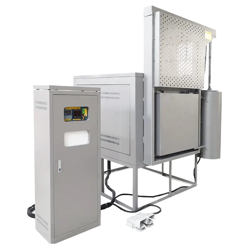 Large Electric Top-Lift Box Furnace | Safe Vertical-Door Heat Treatment Furnace