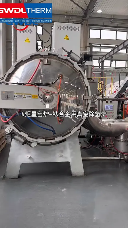 titanium-alloy-dehydrogenation-annealing-vacuum-furnace-video