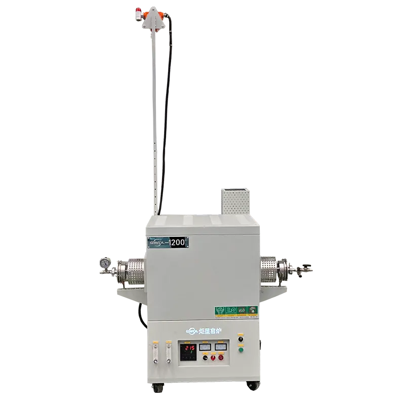 1200°C Tubular Electric Furnace with Gas Leak Alarm